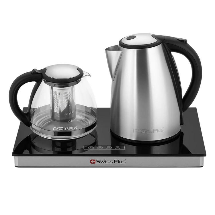 چای ساز سوئیس پلاس مدل STM-1822S | جوش اوری سریع | طراحی شیک | ظرفیت کتری 1.7 لیتری