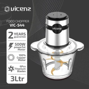 خردکن ویکنز مدل VIC-544 | ظرفیت کاسه 3 لیتر | 6 تیغه