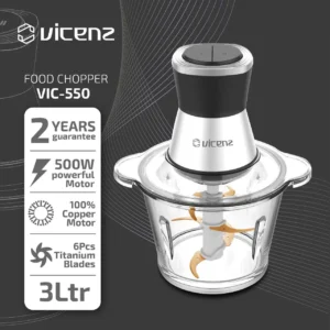 خردکن ویکنز مدل VIC-550 | ظرفیت کاسه 3 لیتر | 6 تیغه