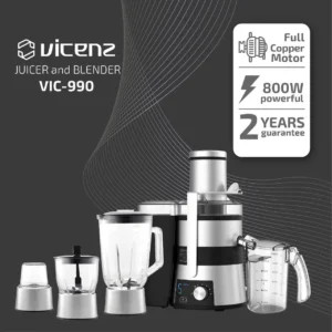 آبمیوه گیری4 کاره ویکنز مدل VIC-990 | قدرت 800 وات