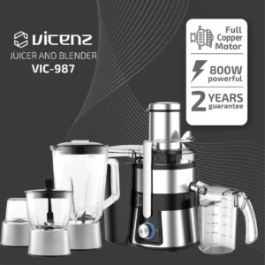 آبمیوه گیری4 کاره ویکنز مدل VIC-987 | قدرت 800 وات | 2 سرعته