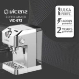 اسپرسو ساز ویکنز مدل VIC-673 | اسپرسوی حرفهای و خوشعطر | کف شیر غلیظ و باکیفیت