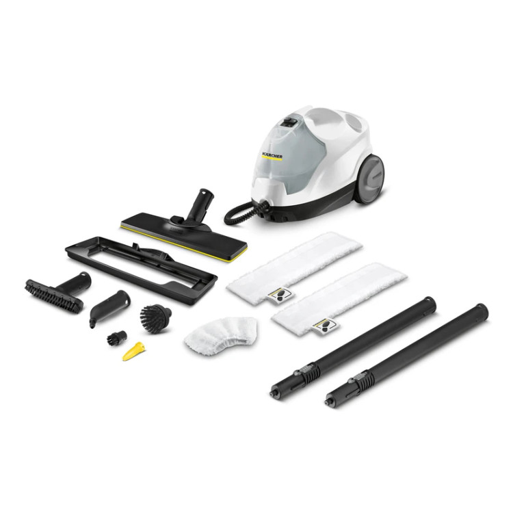 بخارشوی کارچر مدل SC4 EASYFIX-سفید|بخار قدرتمند | نظافت بدون مواد شوینده