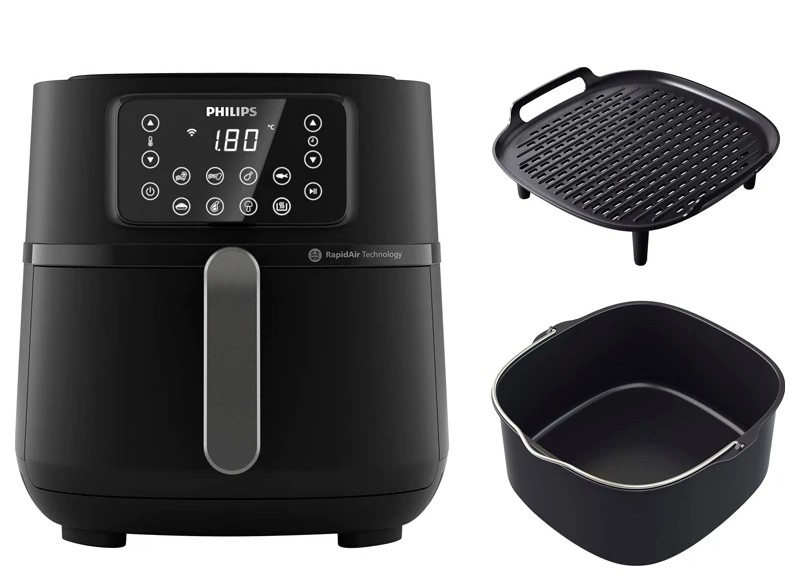 سرخ کن بدون روغن فیلیپس مدل HD9285/96 | کمروغن و سالم | ظرفیت 7.2 لیتر