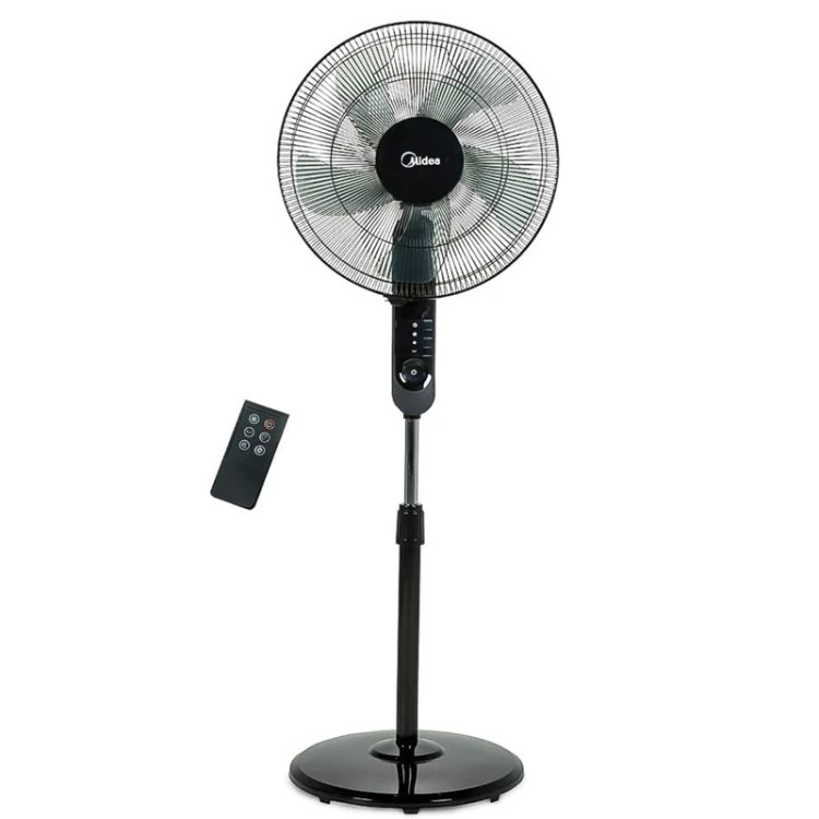 پنکه ایستاده مدیا مدل FS40-15FR | پرتاب باد قدرتمند و گسترده | تنظیم سرعت