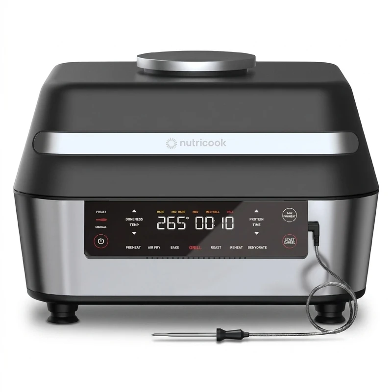 سرخ کن بدون روغن نوتریکوک مدل AFG-960 | ظرفیت 8.5 لیتری | دماسنج هوشمند